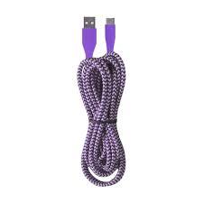 Purple USB-A to USB-C Cable 10FT – Extra Long Charging Cord for Android Phones, Tablets, Power Banks & USB-C Devices