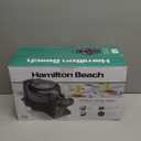 Hamilton Beach 26201 Belgian Waffle Maker with Removable Nonstick Plates, Double Flip, Makes 2 at Once, Black