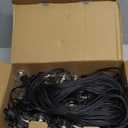 Kawaya Outdoor String Lights 100 FT LED Patio Light with 50+2 Shatterproof Edison Globe Bulbs - IP65 Waterproof Dimmable Hanging Lights - 2700K Warm White Lighting for Outside Porch Deck Bistro Cafe