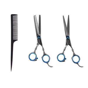 Professional Hair Cutting Scissors Barber Shears Set Hair Thinning Kit with Black Storage Case