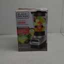 BLACK+DECKER Power Crush Multi-Function Blender with 6-Cup Glass Jar, 4 Speed Settings, Silver
