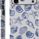 DAIZAG Case Compatible with iPhone 17 Pro Max,Fit Shockproof Cover for Women Girls,Cute Blue Seashell