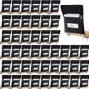 Chair Pockets for Classroom Chairback Pocket Chart 14 x 18 Inch Desk Organizer Pocket Chair Bag for Seat School Classroom(Classic,Black,48 Pcs)