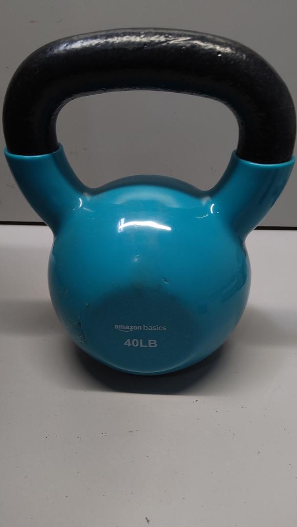 Amazon Basics Vinyl Kettlebell 40lbs
