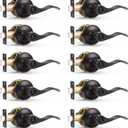 Probrico Oil Rubbed Bronze Privacy Door Levers Interior Keyless Handles Lock Set Leversets (Bed and Bath),Left/Right Handed, 10 Pack