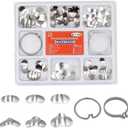 Dental Sectional Matrix System Band No1.398, Dental Matrices Kit with Ledges, Assorted Sizes Soft Metal Dental Restoration Tools