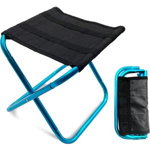 Portable Mini Folding Stool, Small Camping Stool Mortable Stool Can Hold Up to 150 Lbs