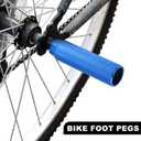 X AUTOHAUX Pair Aluminum Alloy Rear Foot Pegs Footrests Universal for BMX MTB Bike Bicycle Fit 3/8 Inch Axles