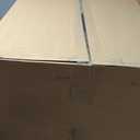Amazon Basics Large Cat Litter Box with High Sides, Open Top for Easy Access, Includes Scoop with Storage, 19" x 15" x 11.75", Grey/Beige