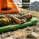 OGERY Self-Inflating Sleeping Pad with Built-in Foot Pump, 3" Memory Camping Mattress Pad, Quiet & 9.5 R-Value Insulated Sleeping Mat Camping Essential Gear for Car Tent Camping