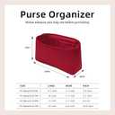 Luxury Silk Purse Organizer for NEVERFULL MM - Silky Smooth Handbag Insert with Hidden Zipper, Lightweight and Supportive Tote Shaper for Elegant Storage(Black)