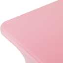 Peomeise 8FT Spandex Table Cover Rectangular Stretch Spandex Tablecloth (Pink,8FT)