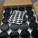 QAPPDA 4oz Glass Jars With Lids,Small Mason Jars,Mini Canning Jars With Black Lids For Honey,Jam,Jelly,Wedding Favor,Shower Favors,Spice Jars For Kitchen Storage & Home,Set of 40