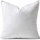 MIULEE 24x24 Down Alternative Pillow Insert Euro Decorative Throw Pillow 24 x 24 Inch Body Bed Sleeping Ultra Soft Fluffy Form for Sofa Couch Bed (24x24 Inch)