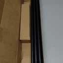 5/8 Diameter Curtain Rods 30-90 Inch, for 30-84 Inch Windows, Adjustable Splicing Black Curtain Rods for Windows with Brackets, Window Rod Long Small Curtains Rod