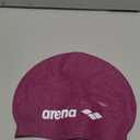 Arena Classic Unisex Soft Silicone Swim Cap for Women and Men, Intensive Training Comfortable Non-Slip Long Hair Swimming Hat (Ruby/Multi)
