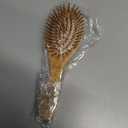 LLmoway Natural Bamboo Hair Brush for Hair Growth Bristles Detangling Wooden Paddle Hair Brush for Massaging Scalp All Hair Types Women Men Kids Ergonomic Handle Oval Regular