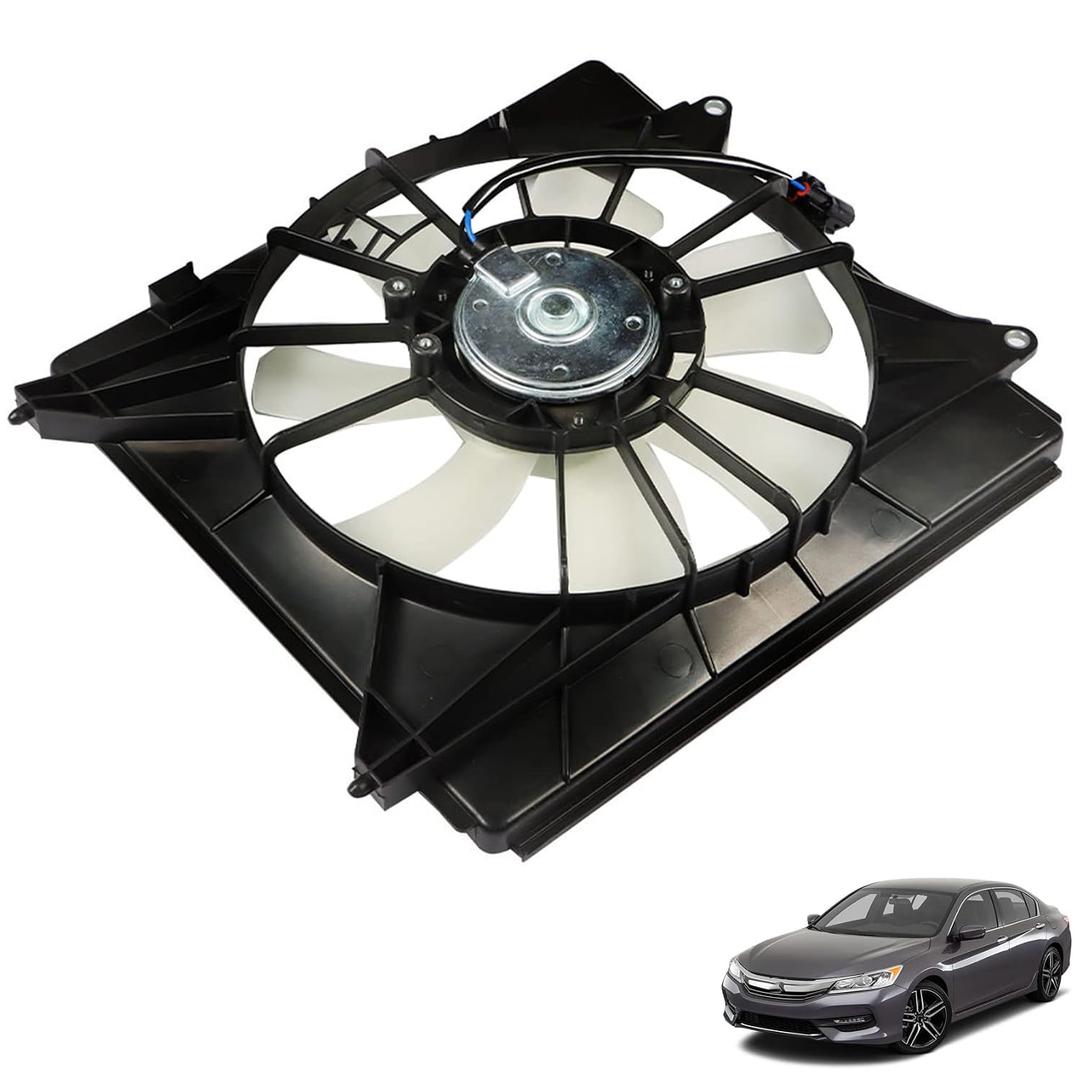 Radiator Cooling Fan Assembly Replacement for Accord EX-L 2013-2017 Replacement for Accord Sport 2013-2017