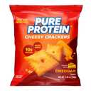 Pure Protein Cheesy Crackers, Cheddar, High Protein Snack, 10G Protein, 1.06 Oz (Pack of 12), BBD: 02/02/2027