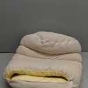 Panmall Cozy Cat Cave Bed, Enclosed Winter Cat House with Removable & Machine Washable Cover, Upgraded Warm Plush Cushion for Indoor Cats & Small Dogs (Beige)