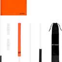 48 Inch Orange Boat Flag with 3 Section Pole, Floating Skier Down Flag for Boating, Towing, Watersports