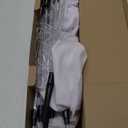 Halloween Decorations, 6 Pack 18.9'' High Solar Small Ghost String Stake Lights 12.8 FT, White Small Cloth Ghost Stakes with 8 Lighting Modes and Waterproof Outdoor Garden/Yard Path Lights, Clod Light