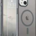 SUPFINE Magnetic for iPhone 15 Case(Compatible with MagSafe)(Military Grade Drop Protection) Slim Translucent Matte Shockproof Women Men Girl Phone Cover,Gray