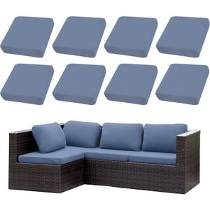 Outdoor Cushion Covers Set,8PCS Patio Furniture Couch Seat Slipcovers, Replacement for Sofa Sectional Chair(CoverOnly)