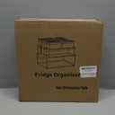 10 Pack Refrigerator Pantry Organizer Bins, Stackable Fridge Organizer Bins with Lids, Clear Plastic Food Storage Bins for Kitchen, Countertops, Cabinets, Fridge, Drinks, Fruits, Vegetable, Cereals