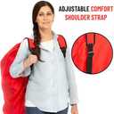 Travel Stroller Bag for Airplane, Red, 47" H x 24" W x 15" D, Fits Most Large, Single, Double, Jogging Strollers,Waterproof, Heavy-Duty Protection, Easy-to-Carry Design