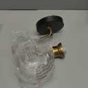 KSANA Black Gold Sconce, Modern Globe Wall Sconces Lighting with Clear Glass Shade, 1-Light Brass Wall Mounted Light Fixture for Bathroom, Kitchen, Bedroom and Stairway