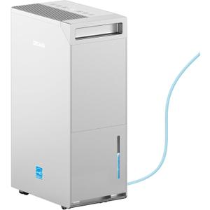5000 Sq.Ft Energy Star Most Efficient 2024 Dehumidifier with Pump,DECIUU Max 100 Pint Dehumidifier for Basement with Drain Hose,Intelligent Humidity Control for Home Bathroom Garage (Grey)