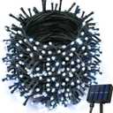 Joomer Solar Christmas Lights Outdoor, 105FT 300 LED 8 Modes Solar String Lights Waterproof Fairy Tree Lights for Garden Yard Patio Christmas Decoration(White)