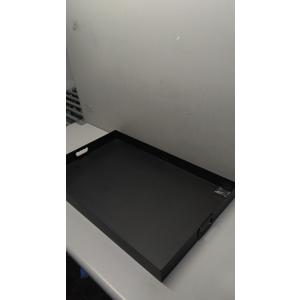 Metal Tray End Table, Food Tray for Serving, Iron Decorative Trays with Handles for Bread Cake Breakfast Dinner Towel Plate Dessert Platter Table Kitchen Perfume Jewelry Wedding Gift 30"×18.5"