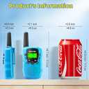 Walkie Talkies for Kids Rechargeable, 2000 mAH Last 3-4 Days 2 Way Radios Toys for 3-12 Year Old Boys Girls to Outside, Camping, Hiking Birthday Holiday Easter Basket Stuffers Presents
