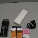 Digital Honey Wax Kit for Women's Hair Removal - Roll On Warmer with 2 Cartridges and 100 Wax Strips (Black)