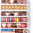 20 Pack 12x2.25x2 Inches Chocolate Covered Strawberries Boxes with Sleeves Window &Macaron boxes Truffle Chocolate,Cookies, Packaging (White)