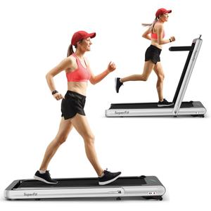 Walking Pad, 4.75HP Under Desk Treadmill with LED Touch Screen, App Control, Built-in Speaker & Handle, 2 in 1 Folding Compact Portable Treadmill for Home Small Space