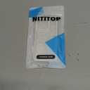 NITITOP Compatible with iPhone 15 Pro Case Cute Clear White Durable Flower Floral Leave for Girls Women Soft TPU Transparent Colourful Frame Full Camera Lens Shockproof Protective Cover - White