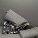 5x7 Area Rugs for Living Room, Machine Washable Non Slip Carpet, Vintage Floral Aesthetic Rug, Dining Home Decor, Ash Grey