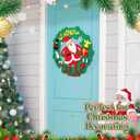 Yookeer 3 Pack DIY Felt Christmas Snowman Set Santa Advent Calendar Xmas Tree Felt with Detachable Ornament Craft Door Wall Hanging Decoration Xmas Gift for Winter Holiday Party(Classic)