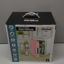 Cooluli Mini Fridge for Bedroom - Car, Office Desk & Dorm Room - Portable 4L/6 Can Electric Plug In Cooler & Warmer for Food, Drinks, Skincare Beauty & Makeup - 12v AC/DC & Exclusive USB Option, Pink