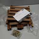 Tovacu Wood Flower Stand Small Plant Stand Indoor Outdoor Plant Shelf Low Window Shelf for Plants Windowsill Plant Rack for Patio Balcony Hallway Garden (33.5Long, Multiple Combination Way)