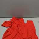 Womens Tube Top Jumpsuits Strapless Belted Wide Leg Bustier Jumpsuit Backless Baggy Long Pants Rompers with Pockets (Medium, Red)