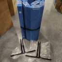 Angeles 30" x 6' Quiet Divider With Sound Dampening Panels, Freestanding Room Divider Wall, Blue