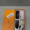 Go Brush Pro 2026, Portable Straightener Brushs for Travel, with LCD Temperature Display, Fast Heating Cordless Mini Hair Brushs (White)
