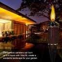 8 x 16oz Torch Replacement Canisters, Bamboo Lantern Refillable Torches, Decorative Torch Canister Replacement for Yard, Patio, Deck, Garden, Party, Landscap (16OZ-6PCS)