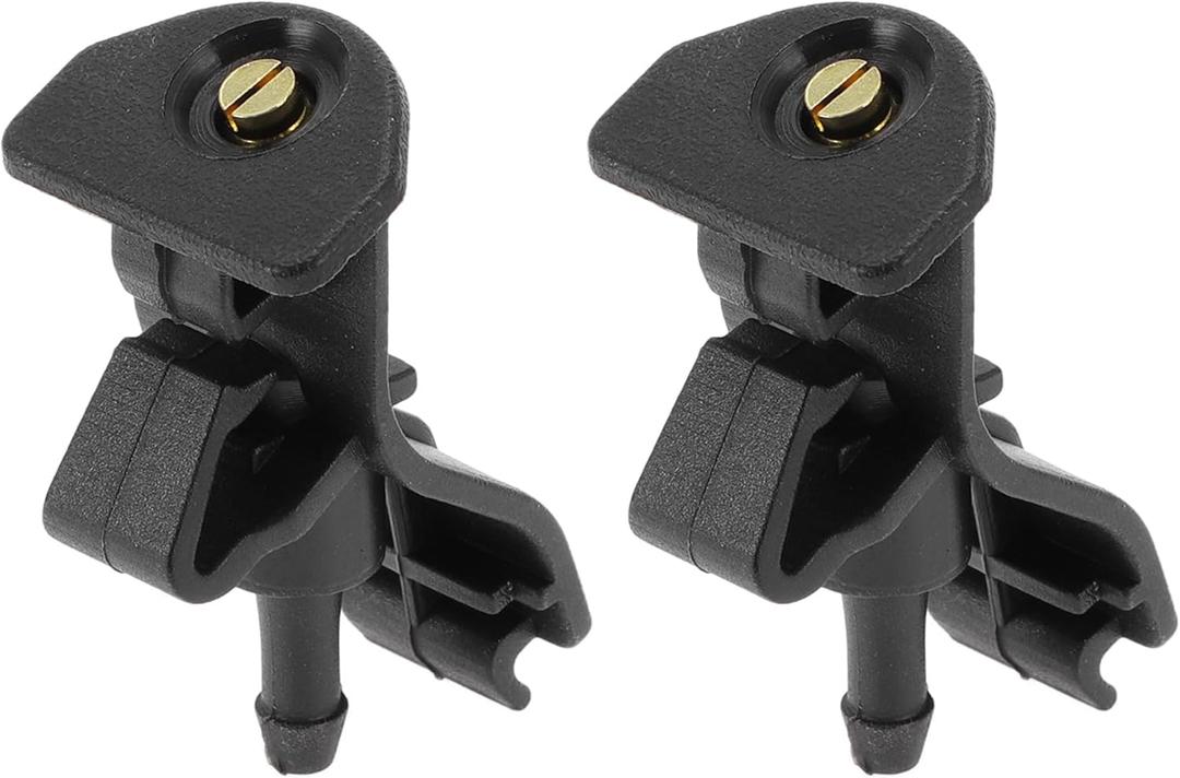 Windshield Washer Nozzle for Ford Explorer 2011-2018 Durable No.AR3Z17603A | Front Windshield Spray Nozzles Wiper Spray Washer Jet Black ABS 2 Pcs
