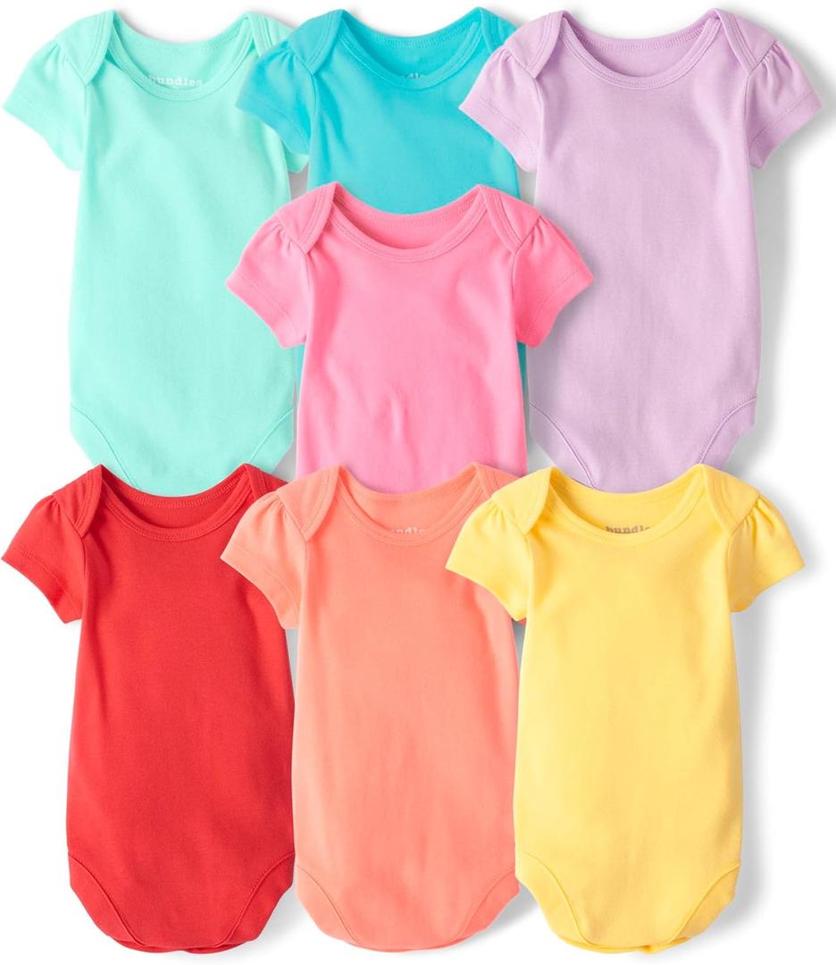The Children's Place Baby Boys' And Newborn Short Sleeve Bodysuits, Multipacks (0-3 Months)