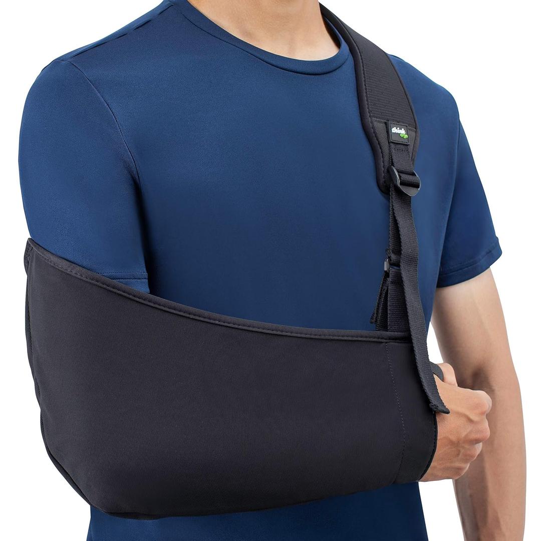 Arm Sling Air: Breathable Medical Sling with Padding on Strap. For Broken & Fractured Bones, Shoulder & Rotator Cuff Support
